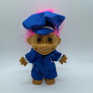 Vintage Russ Police Officer Law Enforcement Sheriff Troll 5” Good Luck